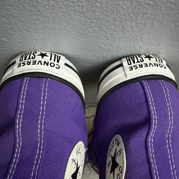 Purple High-Top Mens Converse Sneakers - Picture 8 of 9
